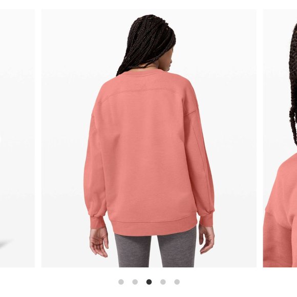 Lululemon Perfectly Oversized Crew in Brier Rose Size 4 - Picture 3 of 8